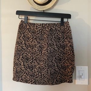 Textured miniskirt